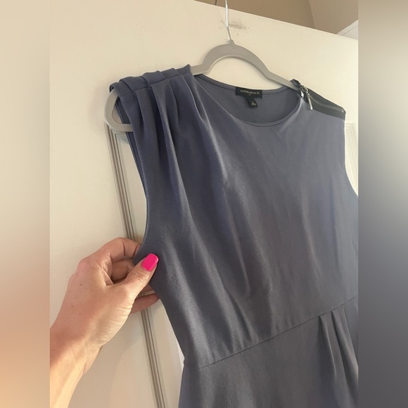 Banana Republic Smoky Blue Stretchy Dress Mid Length Women’s Size 8 - Picture 8 of 16